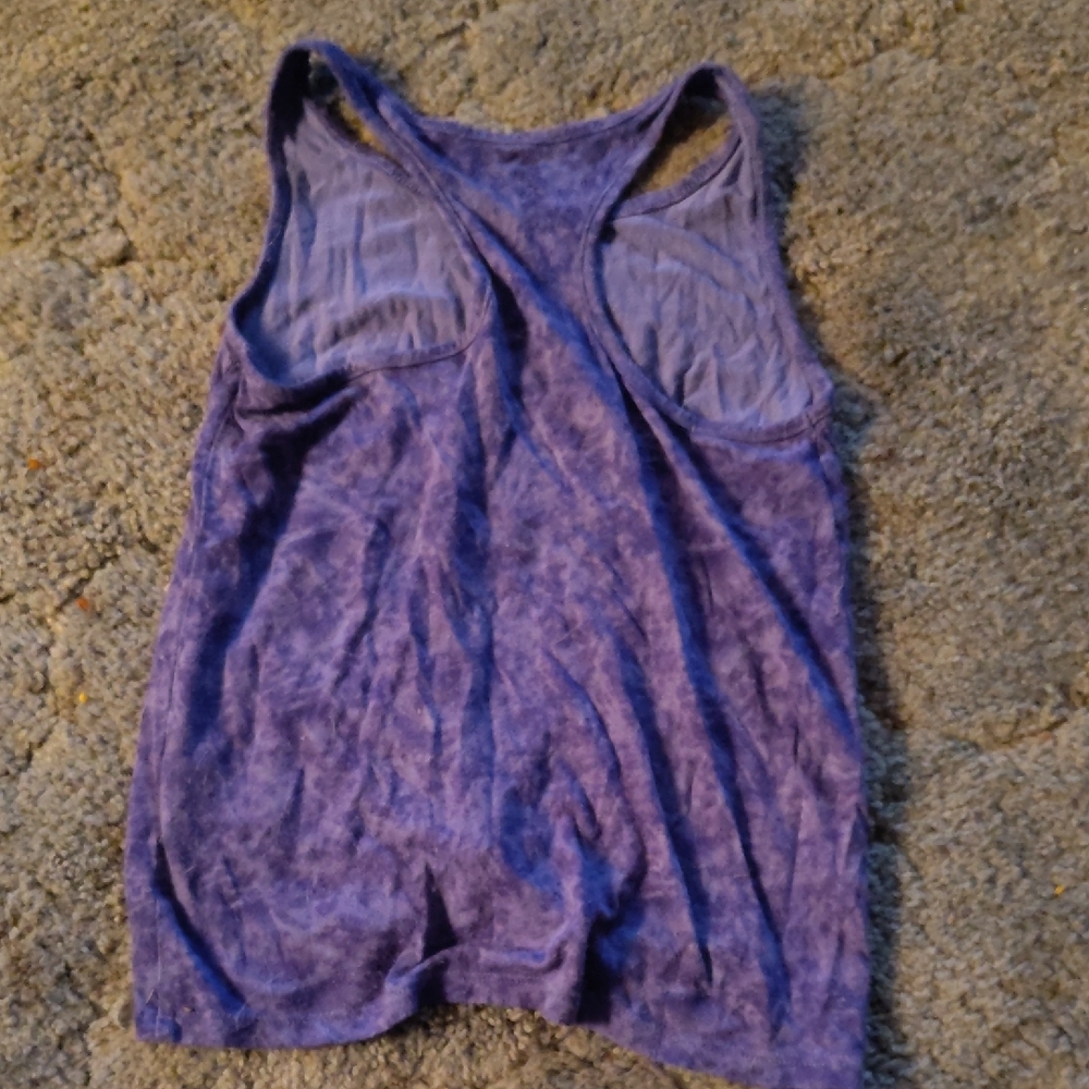 Wonder Nation Girls XS(4T 5T) Tie-Dye Purple Tank Top